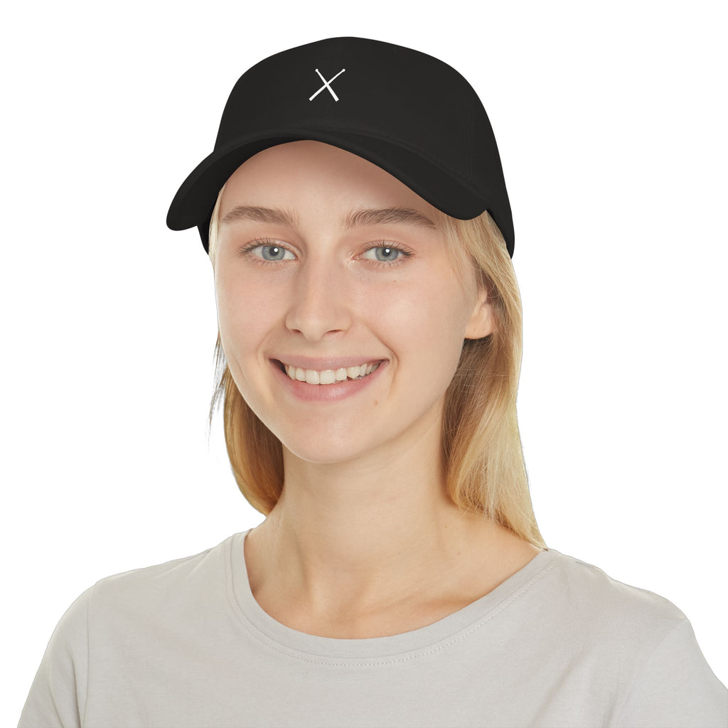 Black Baseball Cap — Drumsticks