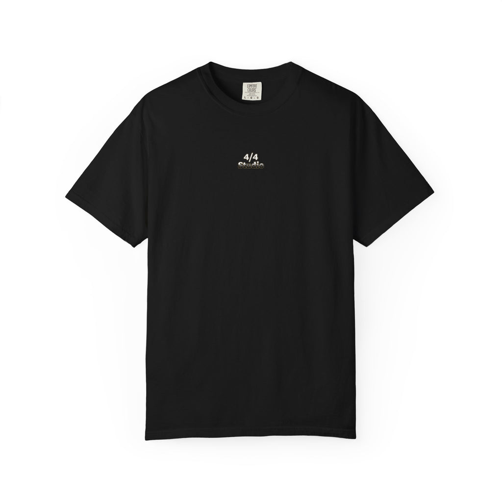 Unisex Garment-Dyed  Black T-shirt