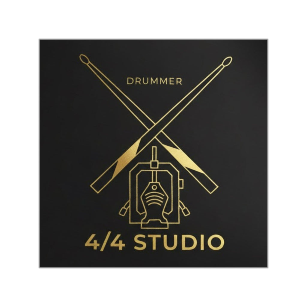 Drummer Square  Sticker