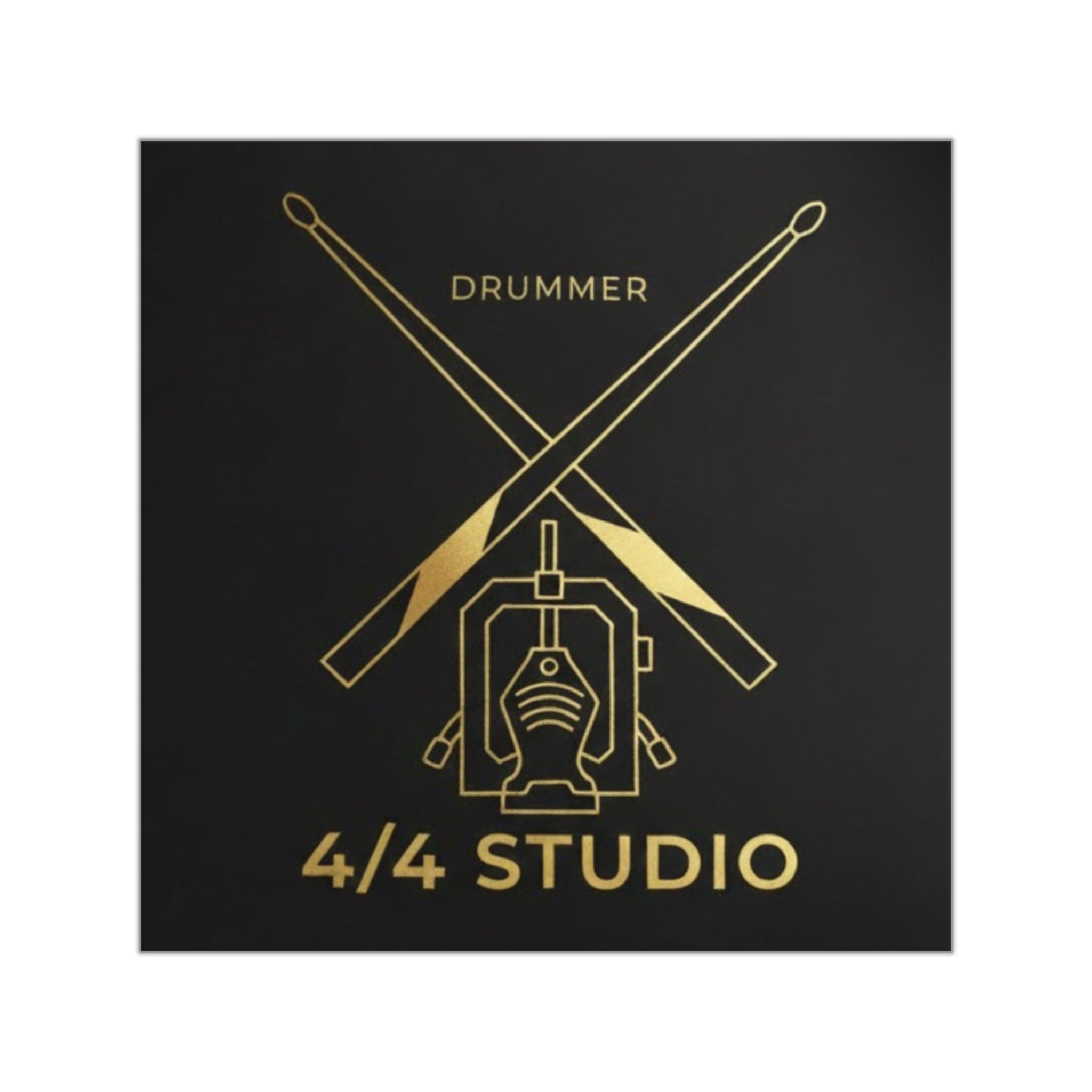 Drummer Square  Sticker