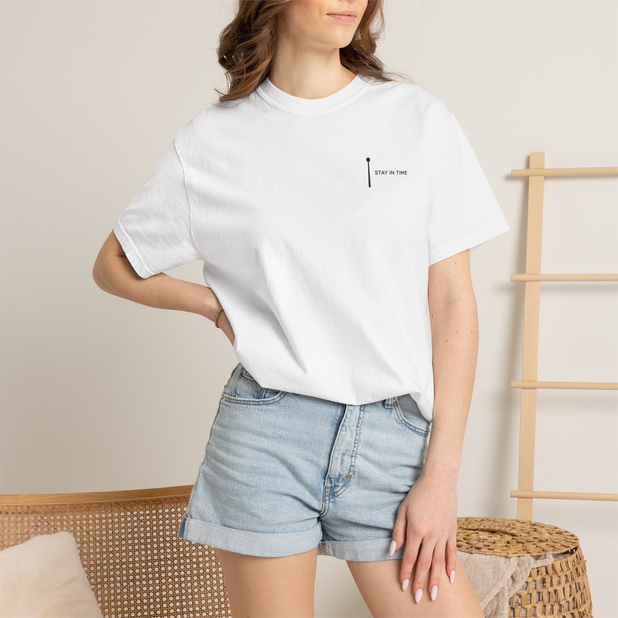 Unisex Garment-Dyed White T-shirt