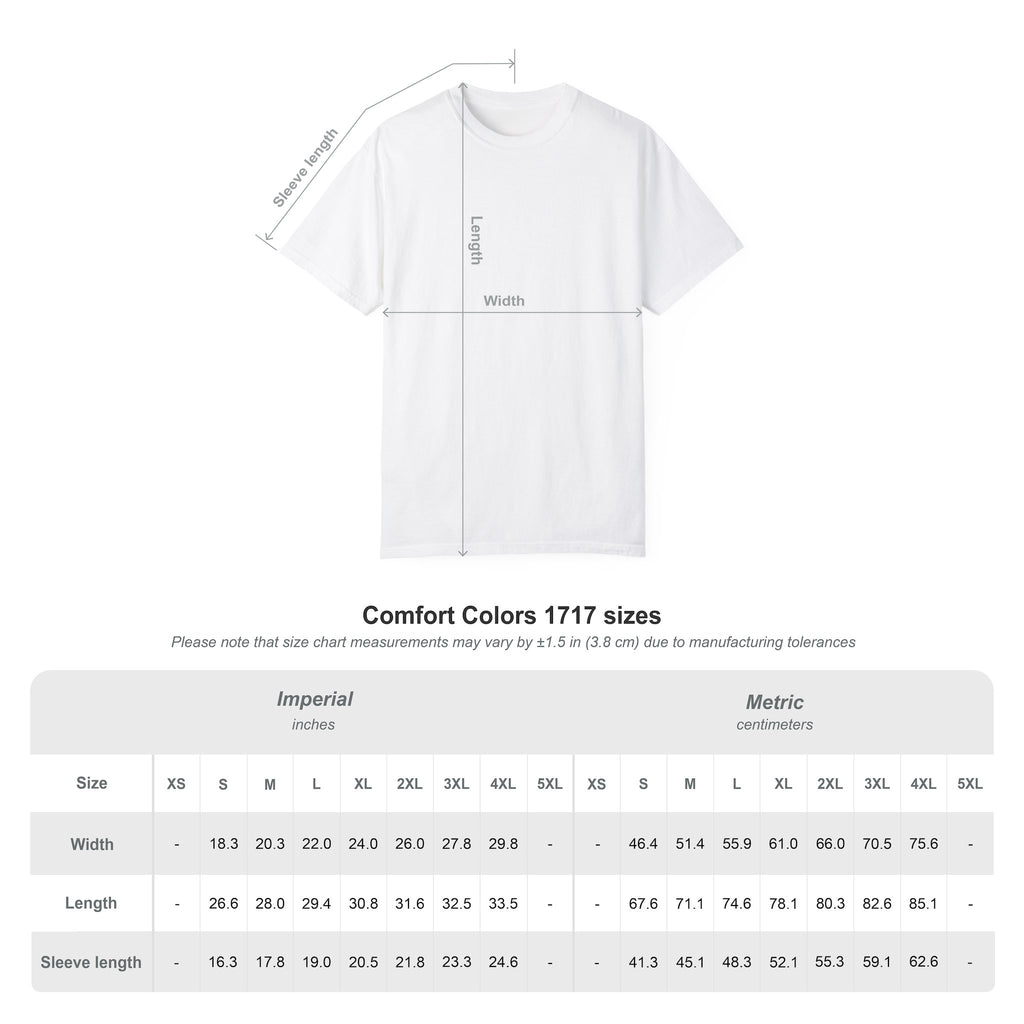Unisex Garment-Dyed  Black T-shirt