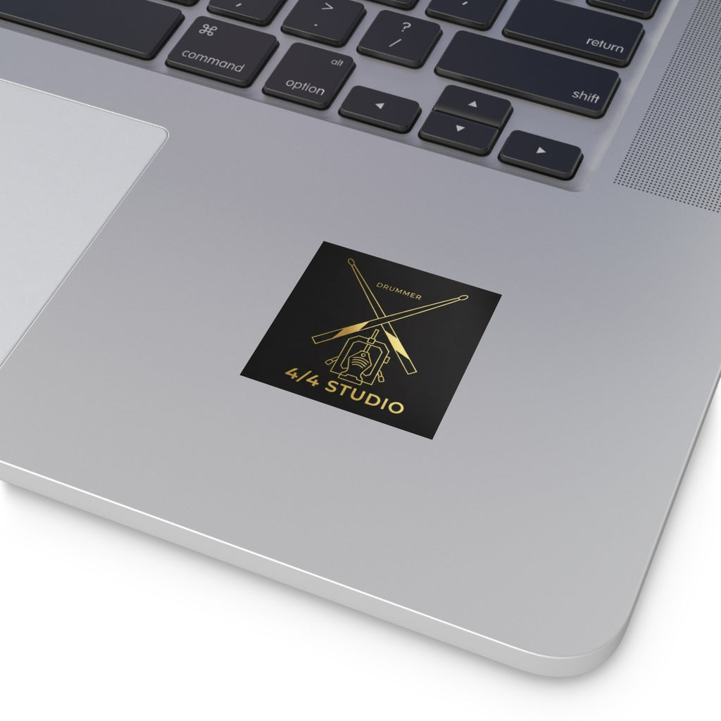 Drummer Square  Sticker