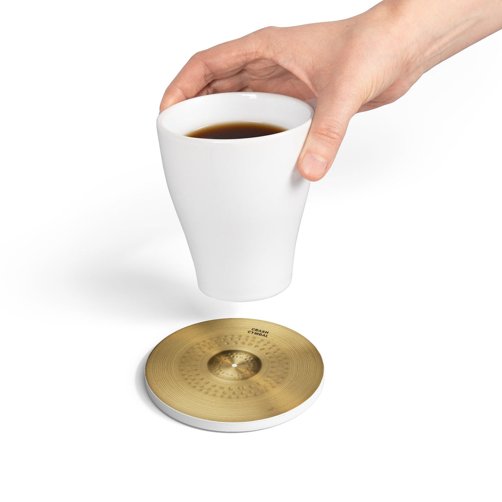 Crash Cymbal Ceramic Coaster