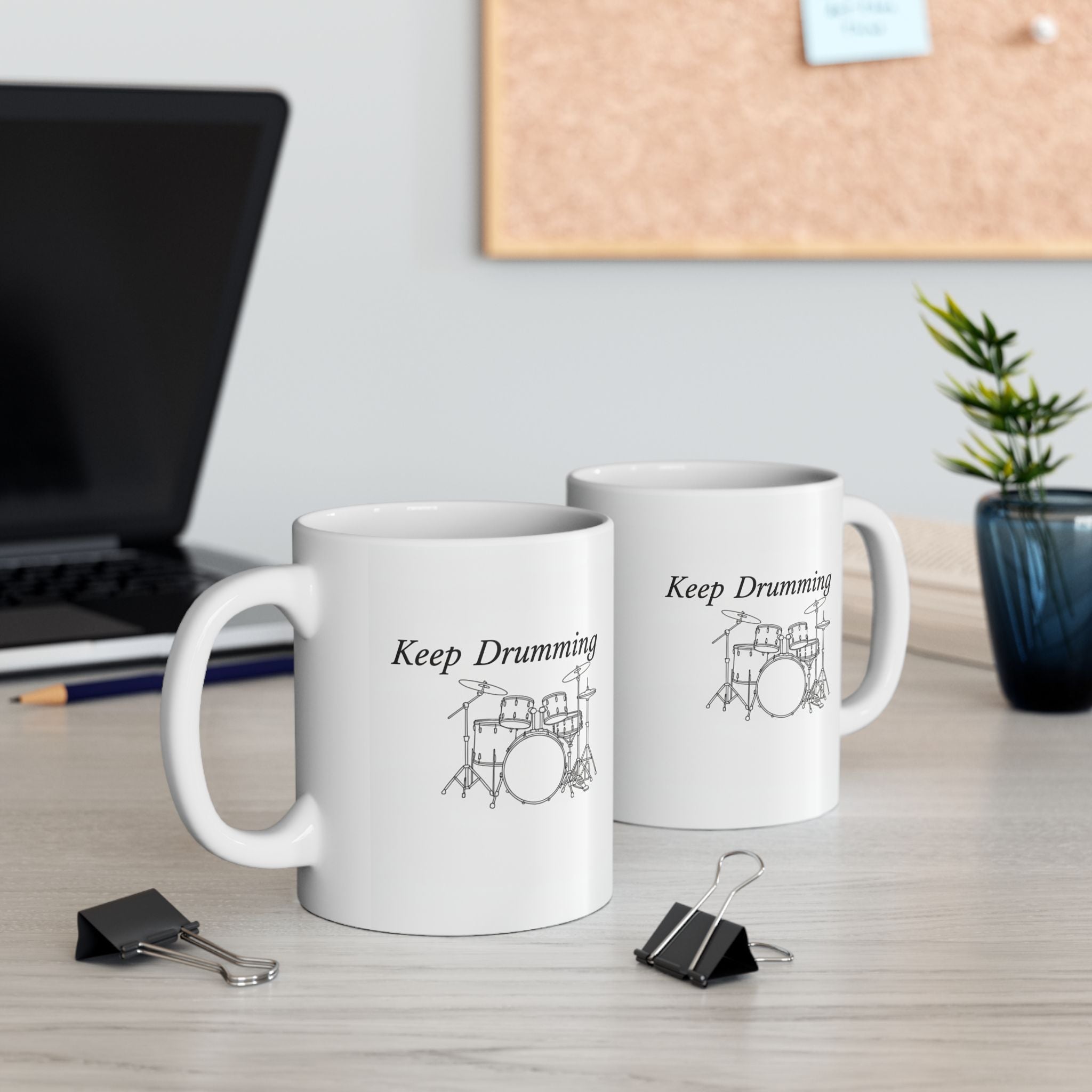 Keep drumming Ceramic Mug